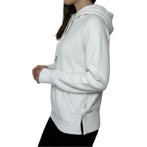 Rag & Bone Cotton Blend  Ivory Hoodie Drawstrings with Front Pockets